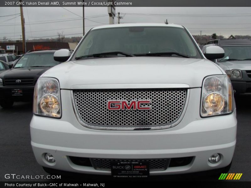 Summit White / Cocoa/Light Cashmere 2007 GMC Yukon Denali AWD