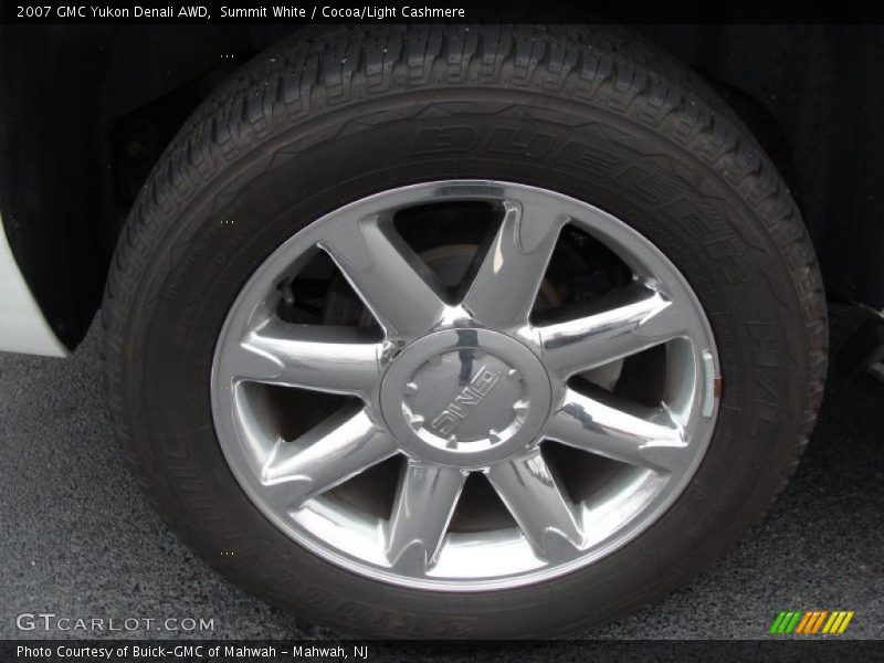 Summit White / Cocoa/Light Cashmere 2007 GMC Yukon Denali AWD