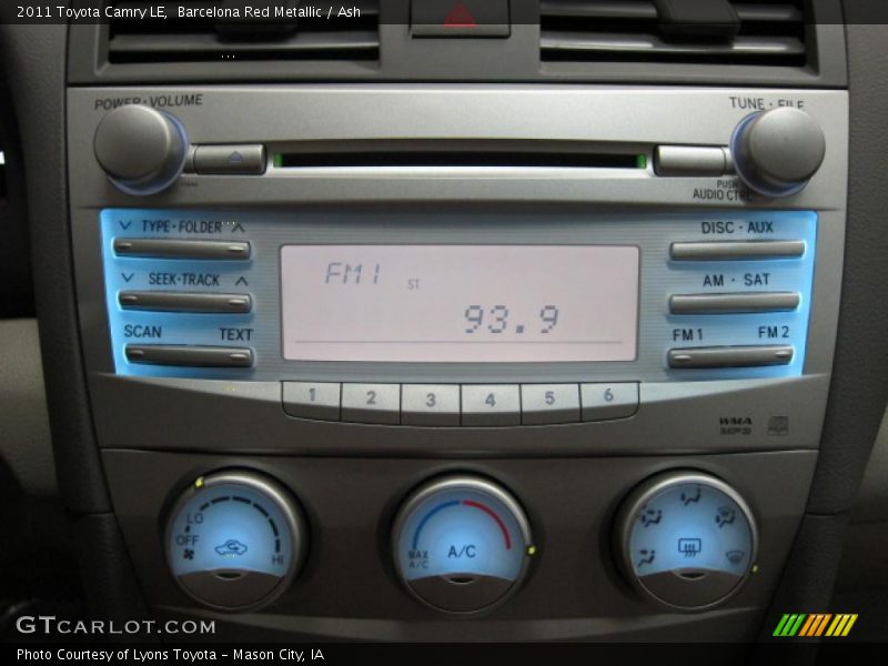 Barcelona Red Metallic / Ash 2011 Toyota Camry LE