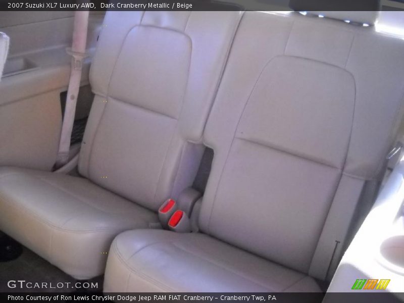 Dark Cranberry Metallic / Beige 2007 Suzuki XL7 Luxury AWD