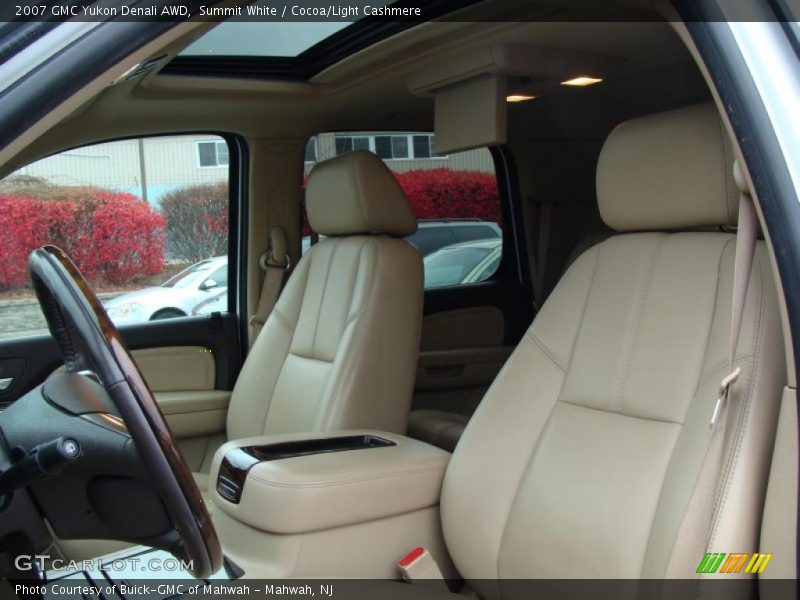 Summit White / Cocoa/Light Cashmere 2007 GMC Yukon Denali AWD