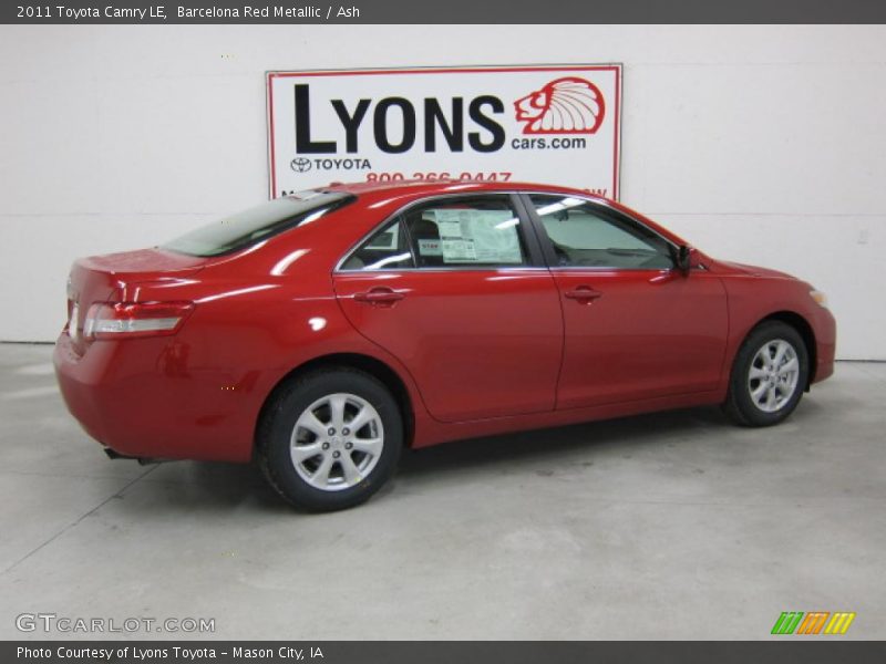 Barcelona Red Metallic / Ash 2011 Toyota Camry LE