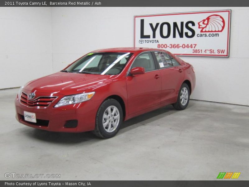 Barcelona Red Metallic / Ash 2011 Toyota Camry LE