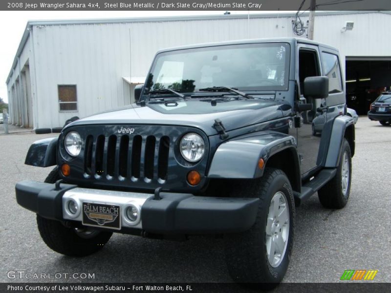 Steel Blue Metallic / Dark Slate Gray/Medium Slate Gray 2008 Jeep Wrangler Sahara 4x4