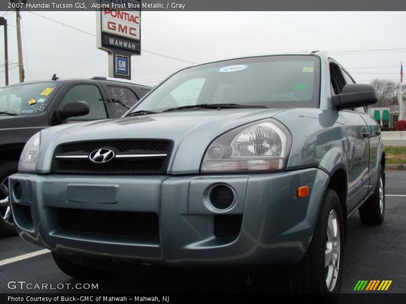 Alpine Frost Blue Metallic / Gray 2007 Hyundai Tucson GLS