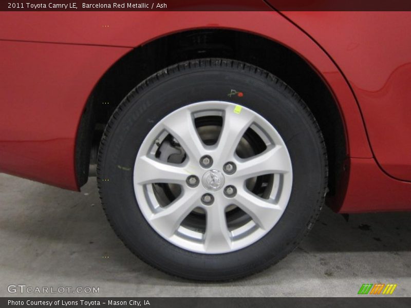 Barcelona Red Metallic / Ash 2011 Toyota Camry LE