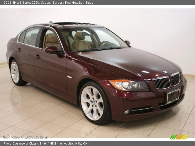 Barbera Red Metallic / Beige 2008 BMW 3 Series 335xi Sedan