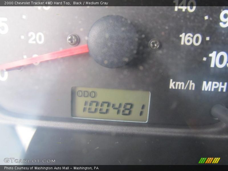 Black / Medium Gray 2000 Chevrolet Tracker 4WD Hard Top