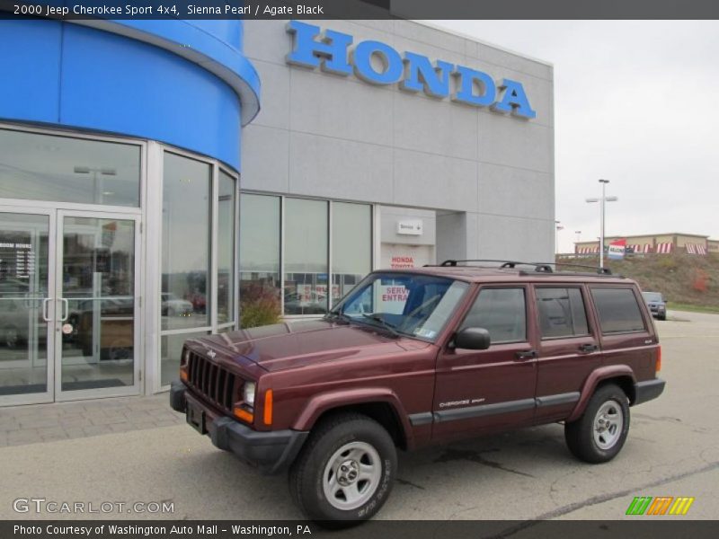 Sienna Pearl / Agate Black 2000 Jeep Cherokee Sport 4x4