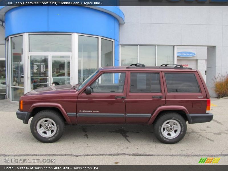 Sienna Pearl / Agate Black 2000 Jeep Cherokee Sport 4x4