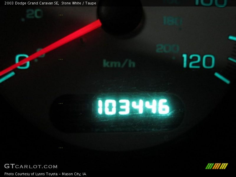 Stone White / Taupe 2003 Dodge Grand Caravan SE