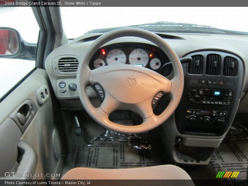 Stone White / Taupe 2003 Dodge Grand Caravan SE