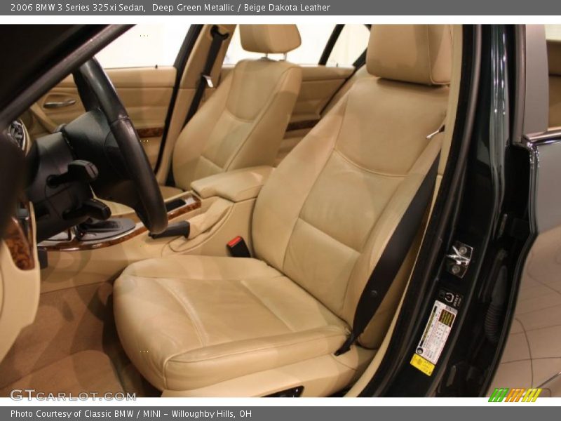 Deep Green Metallic / Beige Dakota Leather 2006 BMW 3 Series 325xi Sedan