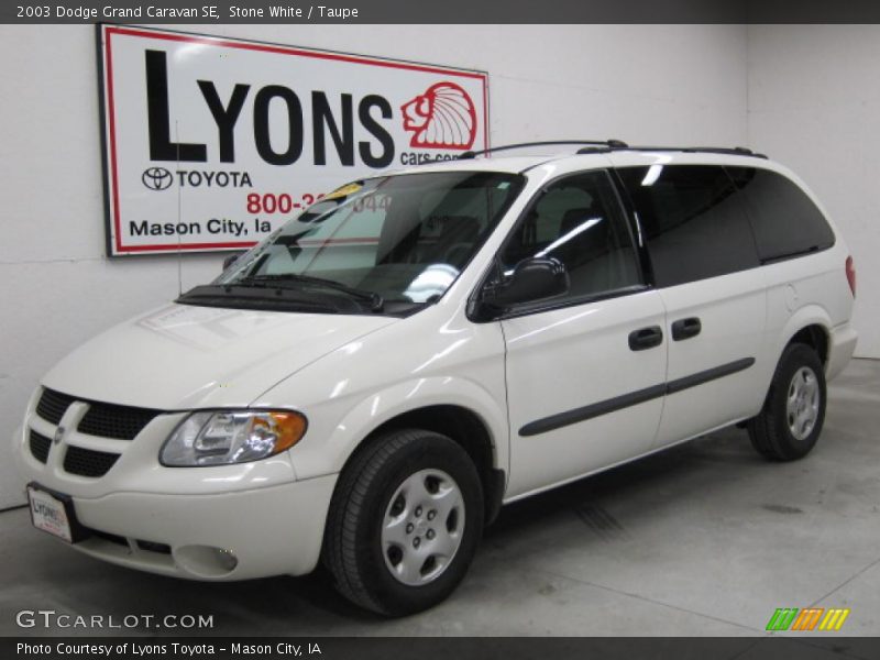 Stone White / Taupe 2003 Dodge Grand Caravan SE