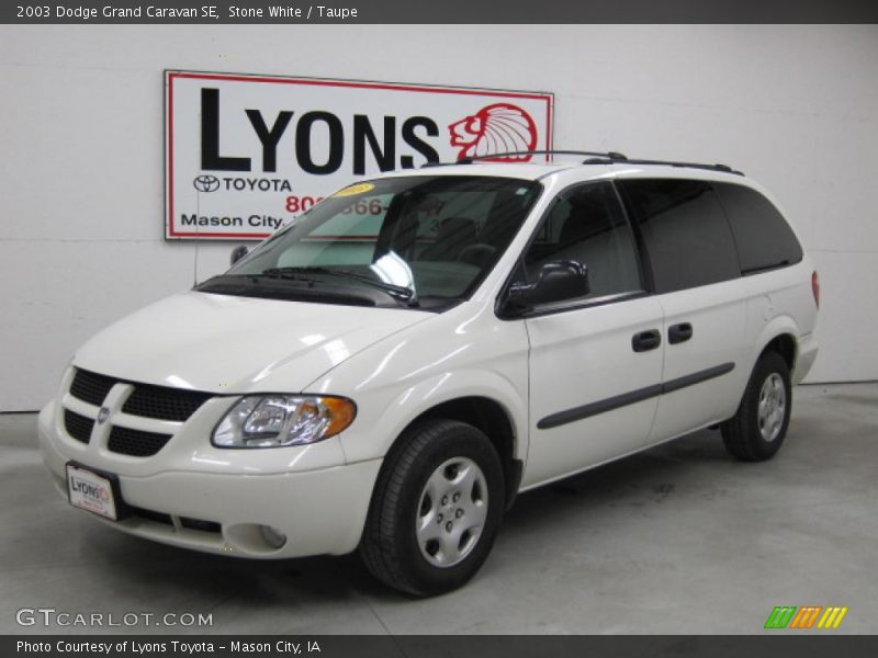 Stone White / Taupe 2003 Dodge Grand Caravan SE