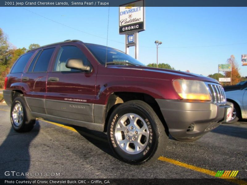 Sienna Pearl / Taupe 2001 Jeep Grand Cherokee Laredo