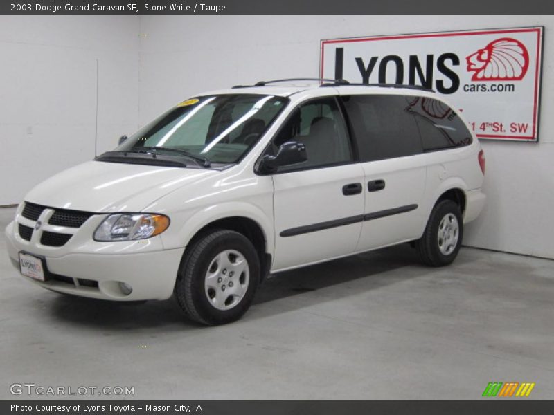 Stone White / Taupe 2003 Dodge Grand Caravan SE