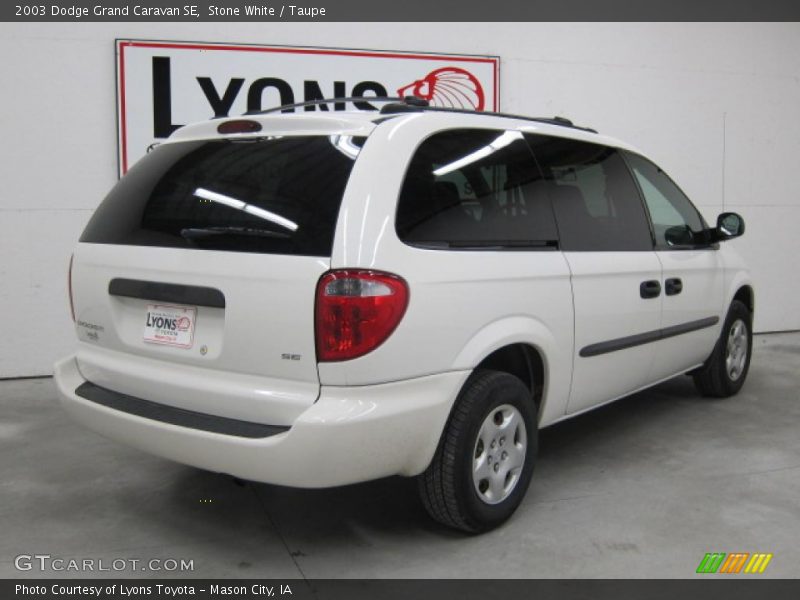 Stone White / Taupe 2003 Dodge Grand Caravan SE