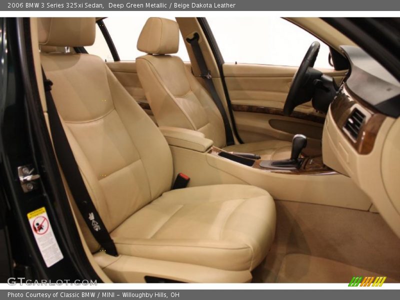 Deep Green Metallic / Beige Dakota Leather 2006 BMW 3 Series 325xi Sedan