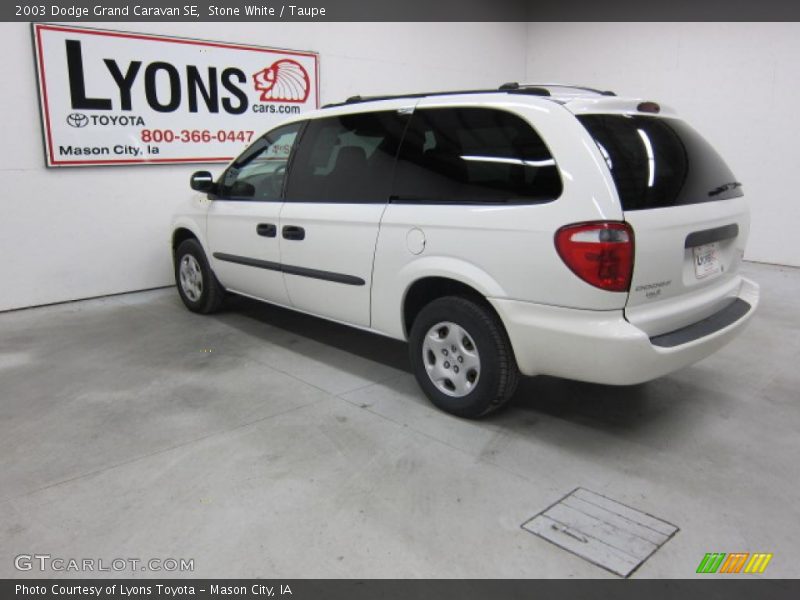 Stone White / Taupe 2003 Dodge Grand Caravan SE