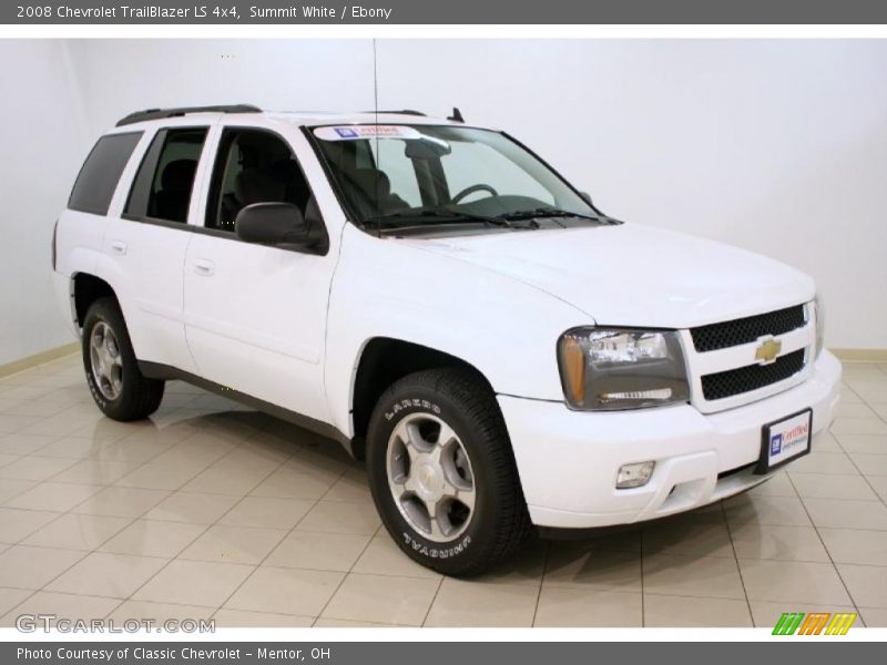 Summit White / Ebony 2008 Chevrolet TrailBlazer LS 4x4