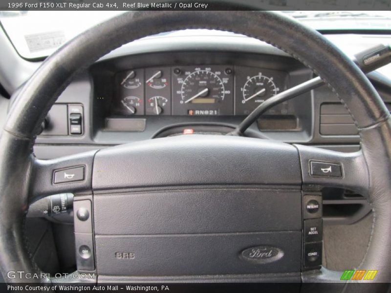 Reef Blue Metallic / Opal Grey 1996 Ford F150 XLT Regular Cab 4x4