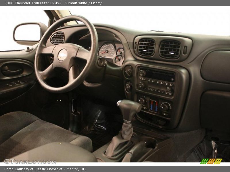 Summit White / Ebony 2008 Chevrolet TrailBlazer LS 4x4