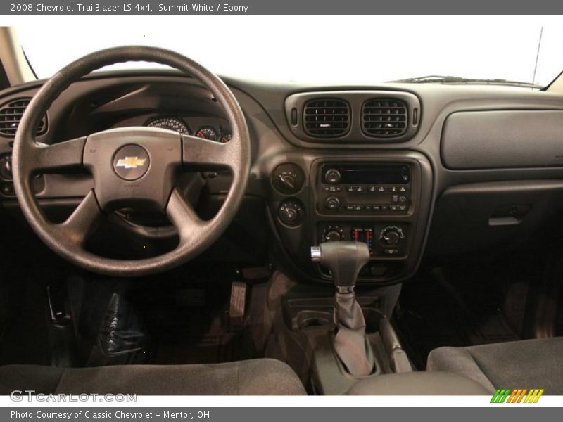 Summit White / Ebony 2008 Chevrolet TrailBlazer LS 4x4