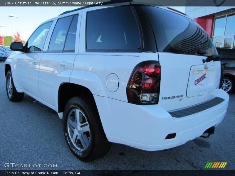 Summit White / Light Gray 2007 Chevrolet TrailBlazer LS
