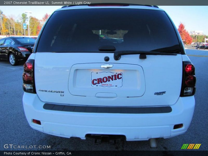 Summit White / Light Gray 2007 Chevrolet TrailBlazer LS
