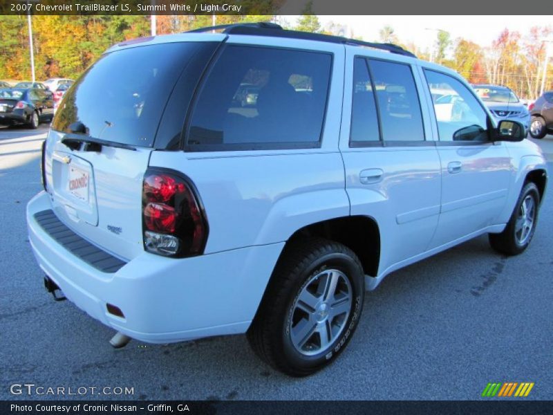 Summit White / Light Gray 2007 Chevrolet TrailBlazer LS