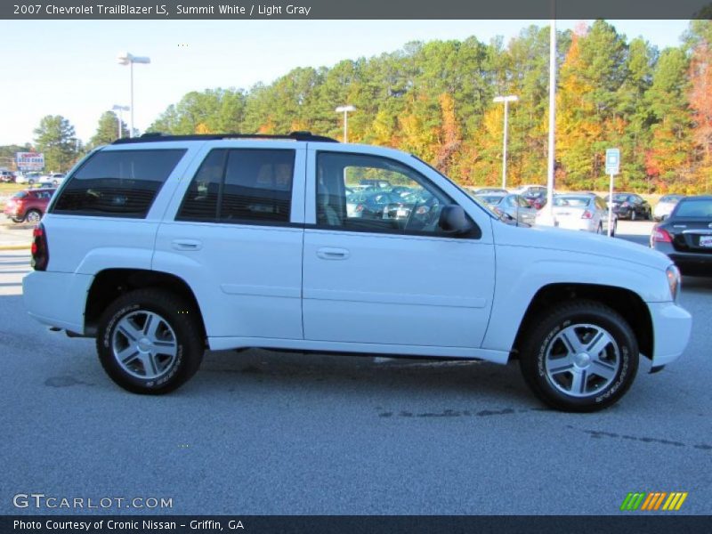 Summit White / Light Gray 2007 Chevrolet TrailBlazer LS