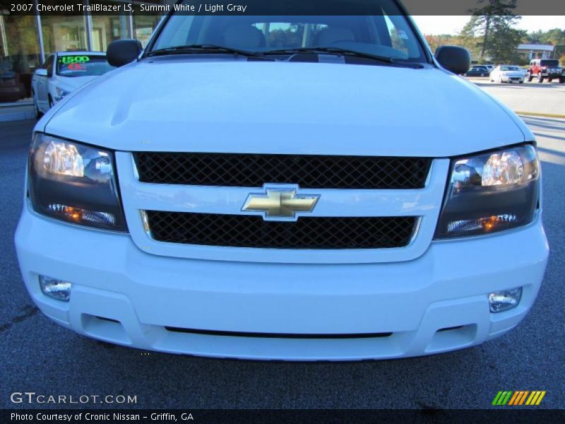 Summit White / Light Gray 2007 Chevrolet TrailBlazer LS