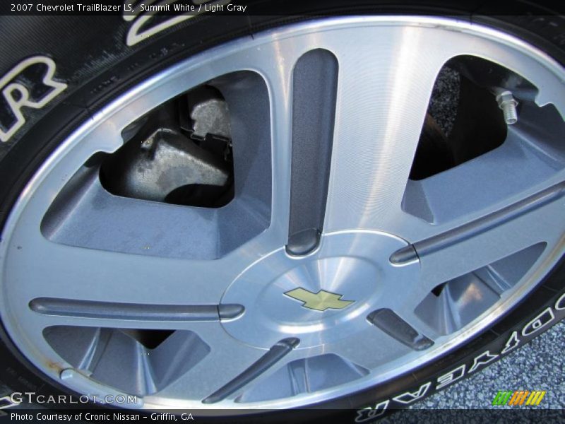Summit White / Light Gray 2007 Chevrolet TrailBlazer LS