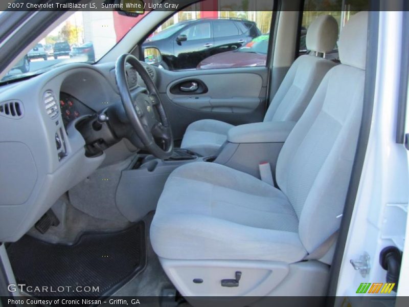 Summit White / Light Gray 2007 Chevrolet TrailBlazer LS