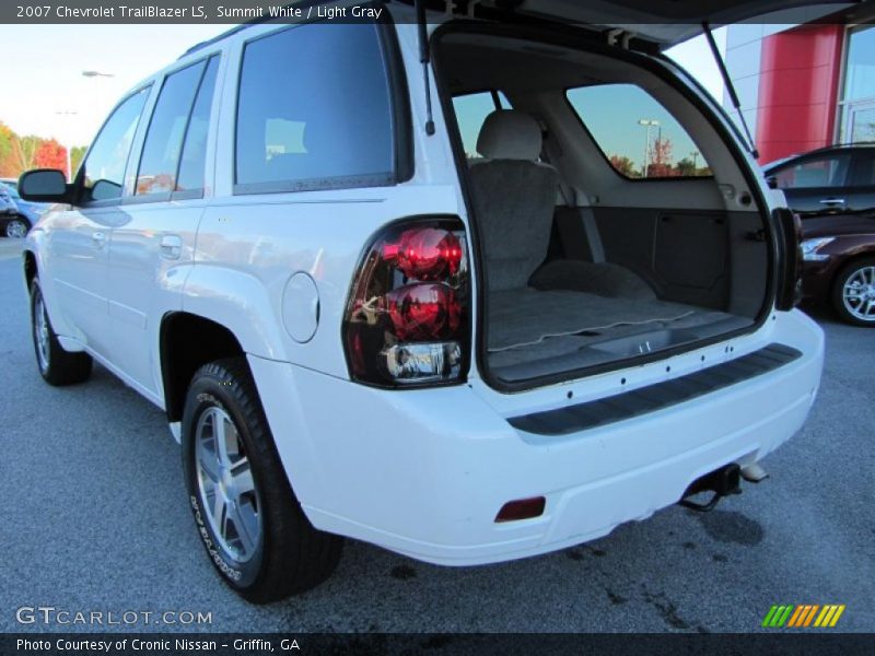 Summit White / Light Gray 2007 Chevrolet TrailBlazer LS