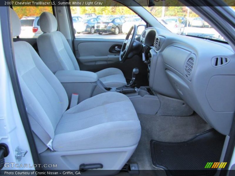 Summit White / Light Gray 2007 Chevrolet TrailBlazer LS