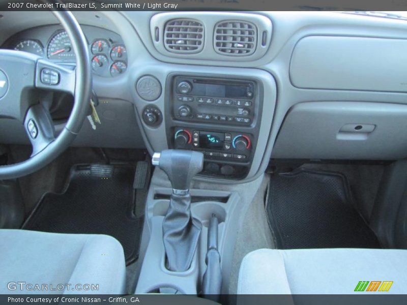 Summit White / Light Gray 2007 Chevrolet TrailBlazer LS