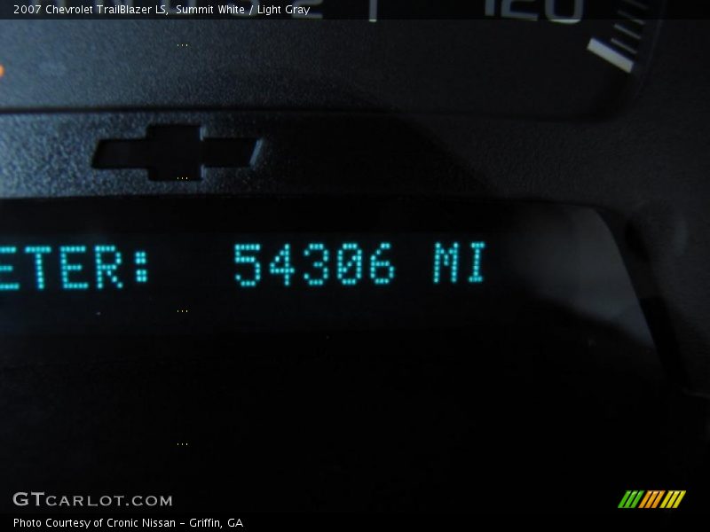 Summit White / Light Gray 2007 Chevrolet TrailBlazer LS