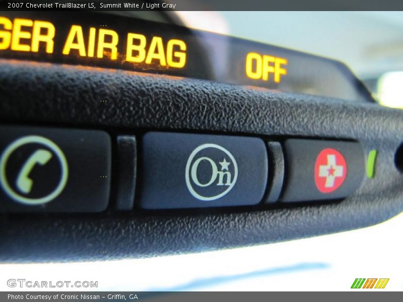 Summit White / Light Gray 2007 Chevrolet TrailBlazer LS