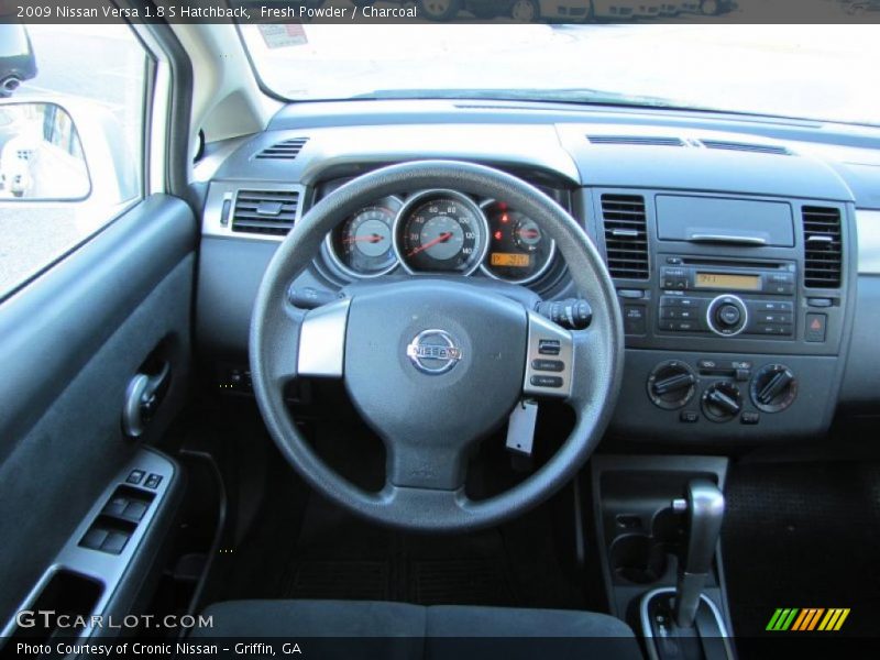 Fresh Powder / Charcoal 2009 Nissan Versa 1.8 S Hatchback