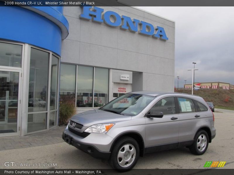 Whistler Silver Metallic / Black 2008 Honda CR-V LX