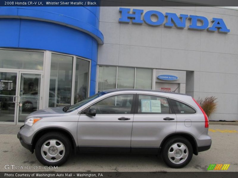 Whistler Silver Metallic / Black 2008 Honda CR-V LX