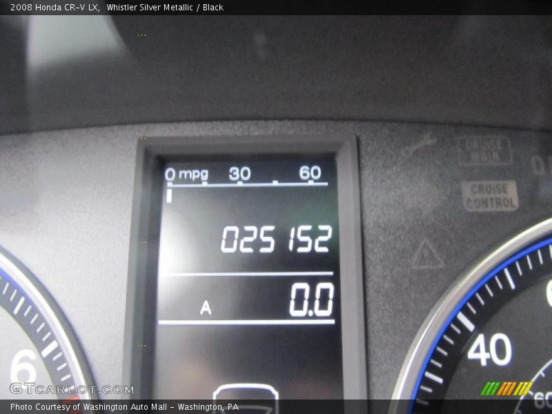 Whistler Silver Metallic / Black 2008 Honda CR-V LX