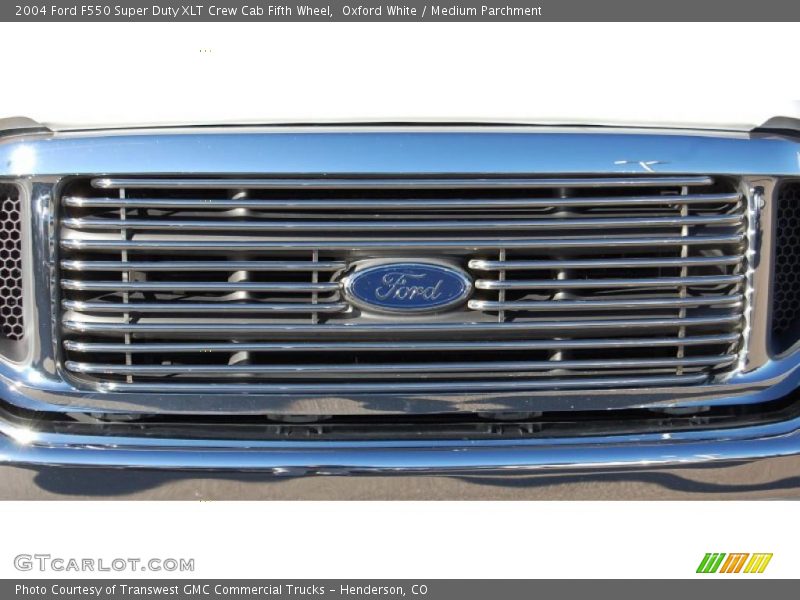 Oxford White / Medium Parchment 2004 Ford F550 Super Duty XLT Crew Cab Fifth Wheel