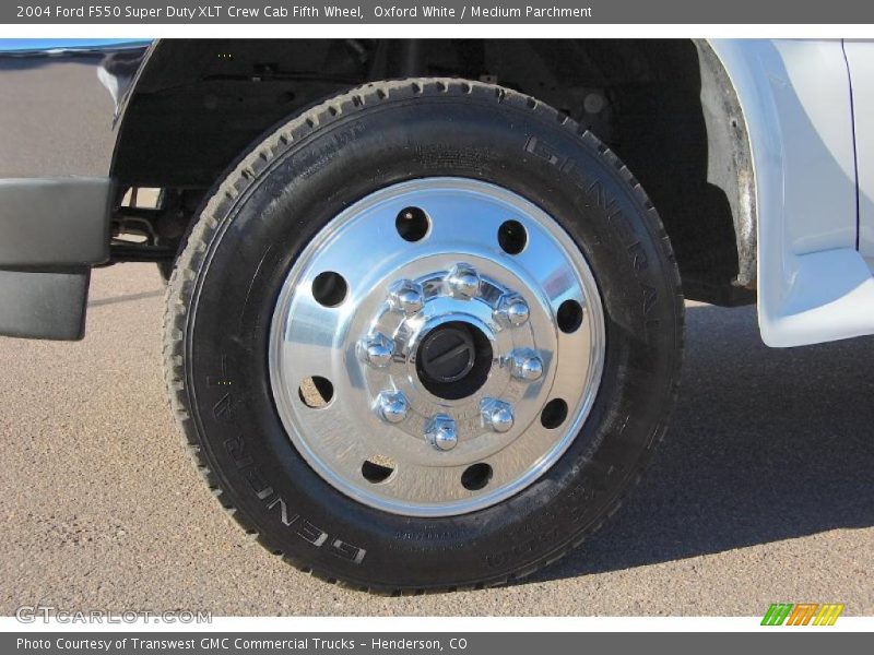 Oxford White / Medium Parchment 2004 Ford F550 Super Duty XLT Crew Cab Fifth Wheel