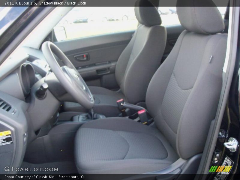  2011 Soul 1.6 Black Cloth Interior