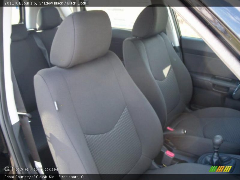 2011 Soul 1.6 Black Cloth Interior