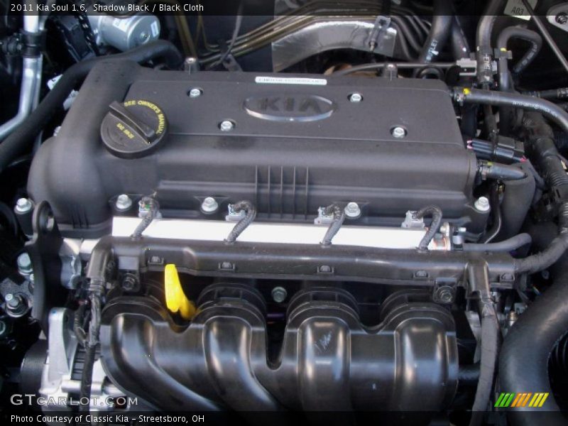  2011 Soul 1.6 Engine - 1.6 Liter DOHC 16-Valve CVVT 4 Cylinder