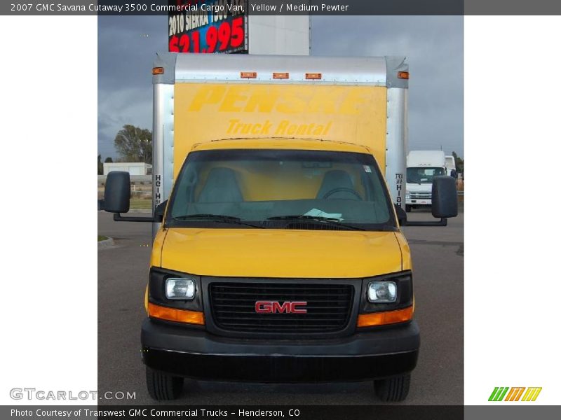 Yellow / Medium Pewter 2007 GMC Savana Cutaway 3500 Commercial Cargo Van
